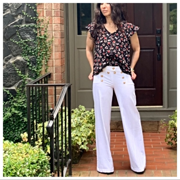 ✨LAST ONE✨Off white chic sailor style pants - Picture 7 of 8